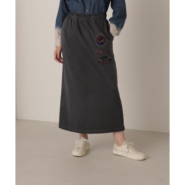アヴィレックス（AVIREX）/FADE WASH WAPPEN SKIRT／フェイドウォッシュ ワッペンスカートの通販は