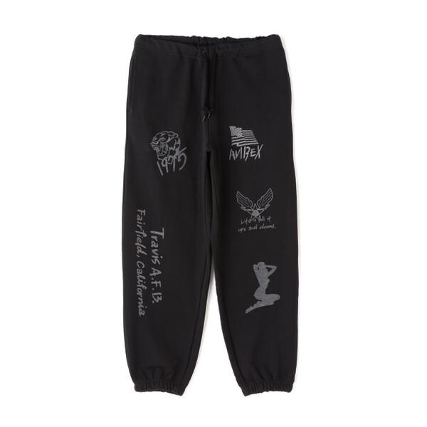 アヴィレックス（AVIREX）/《WEB限定》STENCIL PRINT SWEAT PANTS ／ ステンシル プリント スウェッ