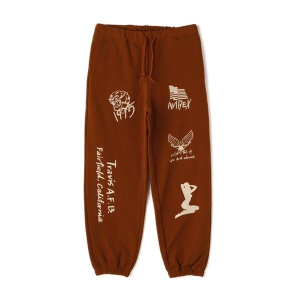 アヴィレックス（AVIREX）/《WEB限定》STENCIL PRINT SWEAT PANTS ／ ステンシル プリント スウェッ