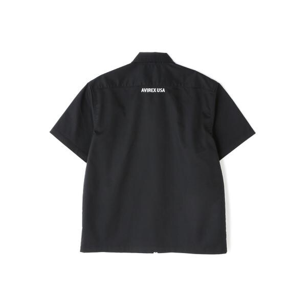 アヴィレックス（AVIREX）/《WEB&限定》S／S ZIP UP WORK SHIRT ／ ショートスリーブ ジップア
