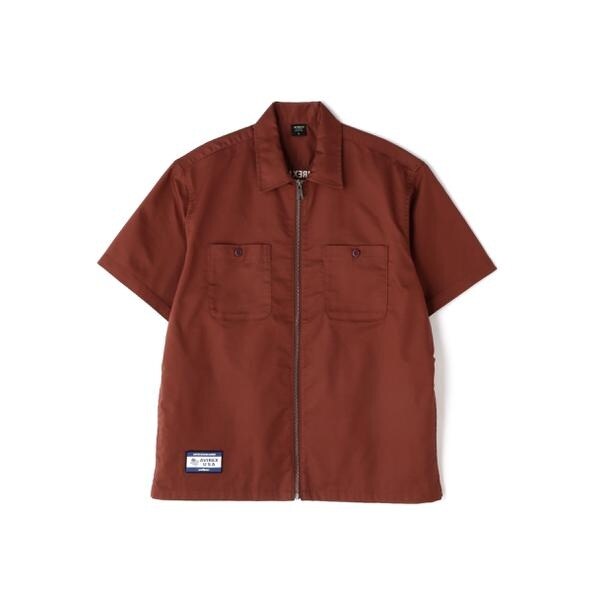 アヴィレックス（AVIREX）/《WEB&限定》S／S ZIP UP WORK SHIRT ／ ショートスリーブ ジップア