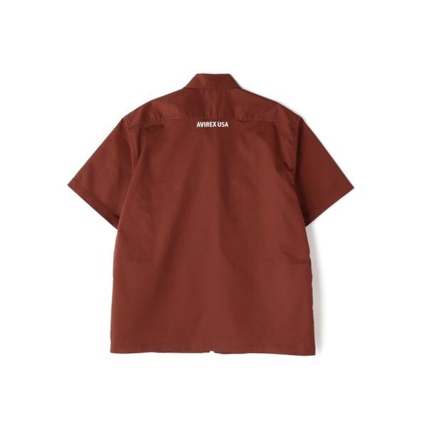 アヴィレックス（AVIREX）/《WEB&限定》S／S ZIP UP WORK SHIRT ／ ショートスリーブ ジップア