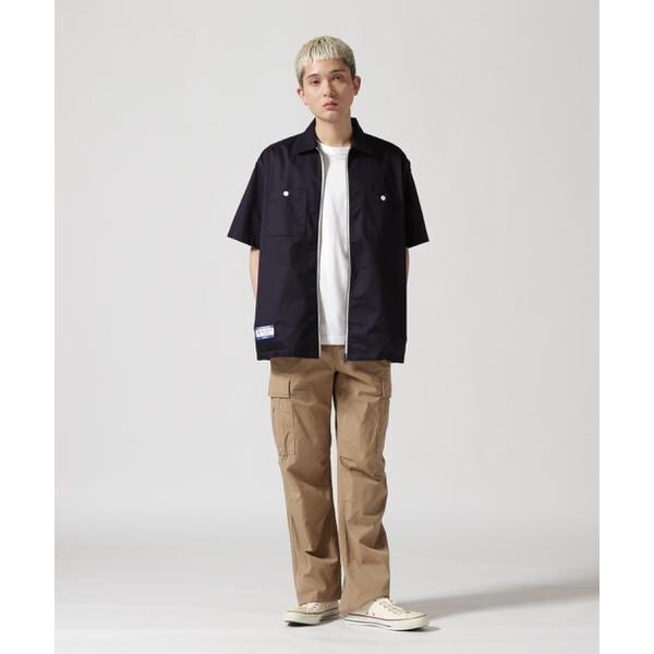 アヴィレックス（AVIREX）/《WEB&限定》S／S ZIP UP WORK SHIRT ／ ショートスリーブ ジップア