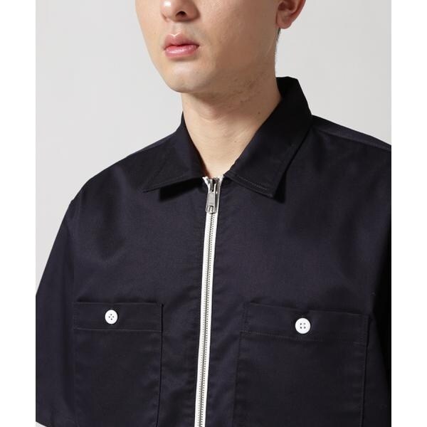 アヴィレックス（AVIREX）/《WEB&限定》S／S ZIP UP WORK SHIRT ／ ショートスリーブ ジップア