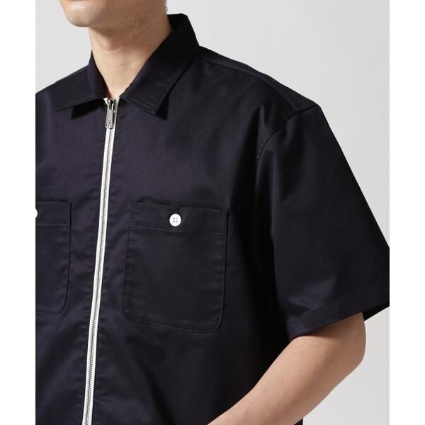 アヴィレックス（AVIREX）/《WEB&限定》S／S ZIP UP WORK SHIRT ／ ショートスリーブ ジップア