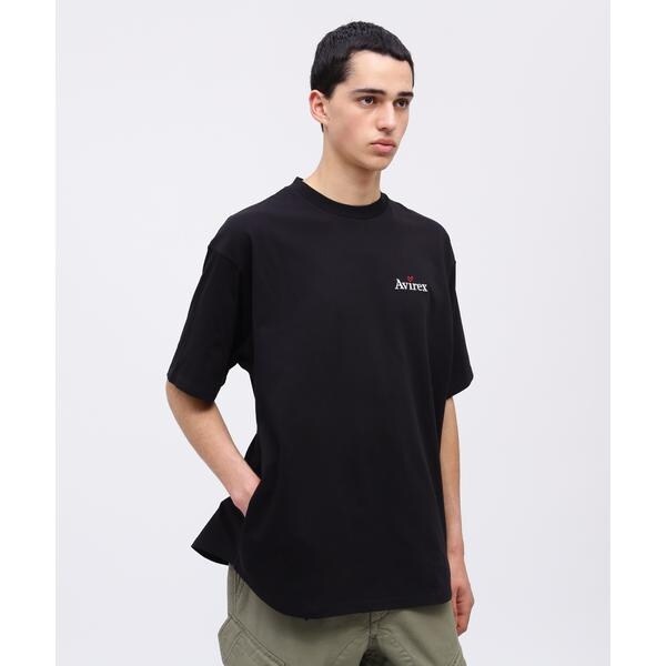 アヴィレックス（AVIREX）/《WEB限定》GRADATION EMBROIDERY LOGO T−SHIRT
