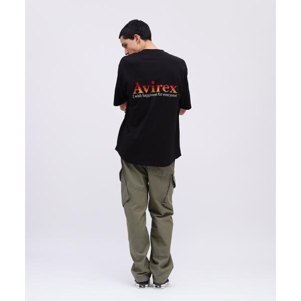 アヴィレックス（AVIREX）/《WEB限定》GRADATION EMBROIDERY LOGO T−SHIRT
