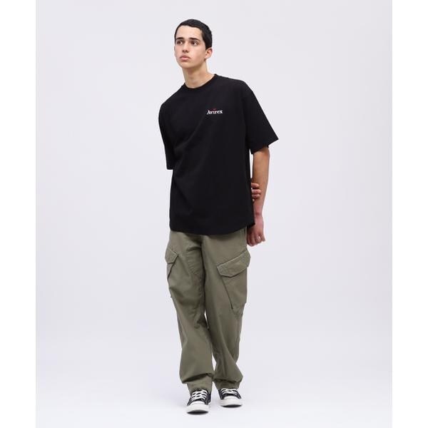 アヴィレックス（AVIREX）/《WEB限定》GRADATION EMBROIDERY LOGO T−SHIRT