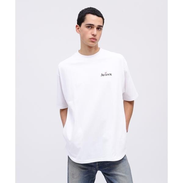 アヴィレックス（AVIREX）/《WEB限定》GRADATION EMBROIDERY LOGO T−SHIRT