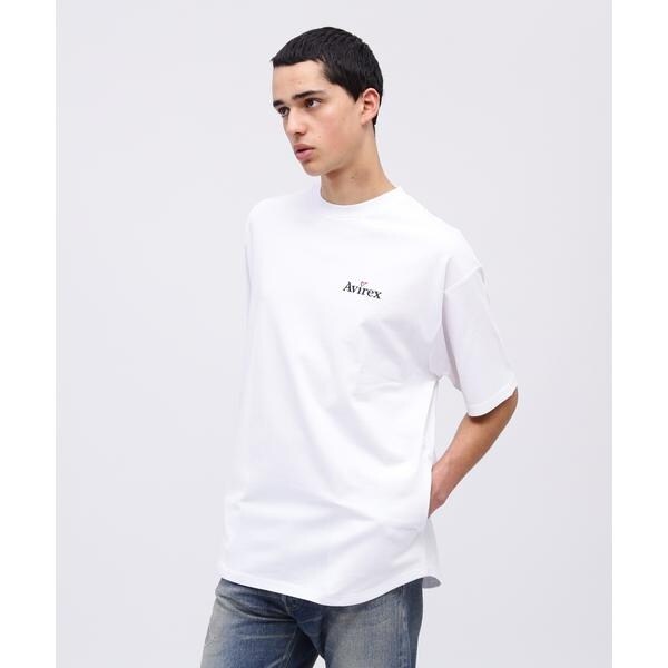 アヴィレックス（AVIREX）/《WEB限定》GRADATION EMBROIDERY LOGO T−SHIRT