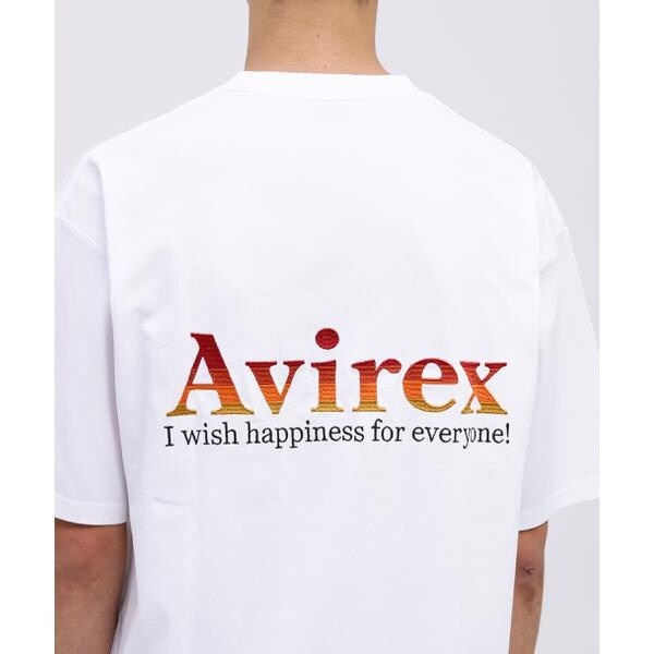 アヴィレックス（AVIREX）/《WEB限定》GRADATION EMBROIDERY LOGO T−SHIRT