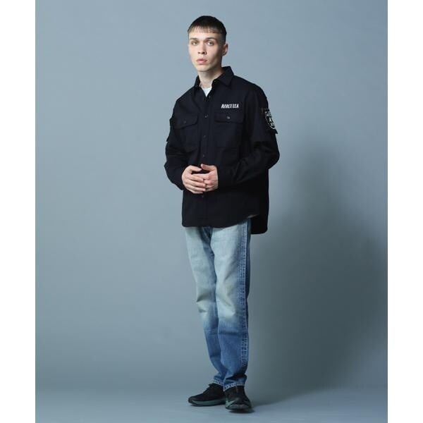 アヴィレックス（AVIREX）/BASIC FATIGUE KHAKI L／S SHIRT／長袖 ファティーグ カーキ シャツ_7