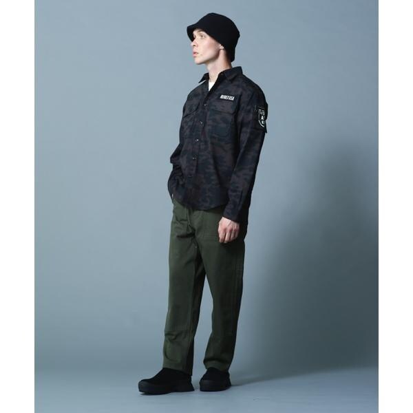 アヴィレックス（AVIREX）/BASIC FATIGUE KHAKI L／S SHIRT／長袖 ファティーグ カーキ シャツ_10
