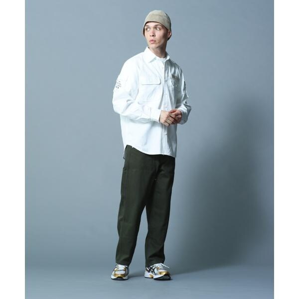 アヴィレックス（AVIREX）/BASIC FATIGUE KHAKI L／S SHIRT／長袖 ファティーグ カーキ シャツ_13