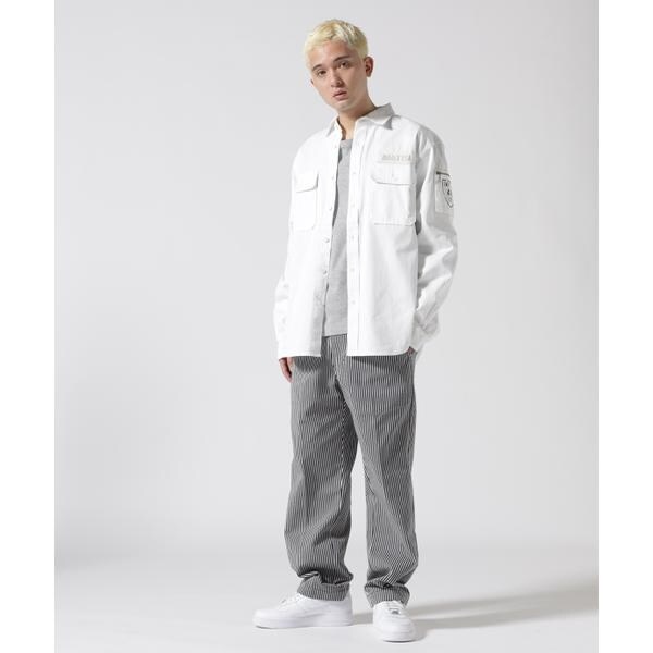 アヴィレックス（AVIREX）/BASIC FATIGUE KHAKI L／S SHIRT／長袖 ファティーグ カーキ シャツ_15