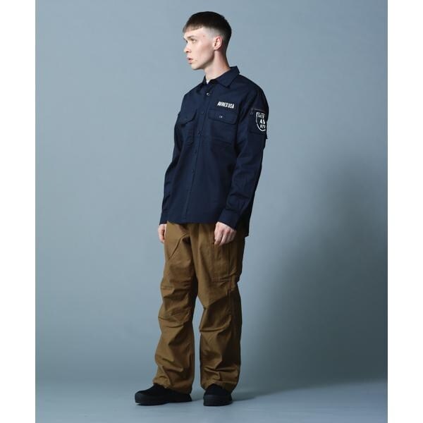 アヴィレックス（AVIREX）/BASIC FATIGUE KHAKI L／S SHIRT／長袖 ファティーグ カーキ シャツ_18