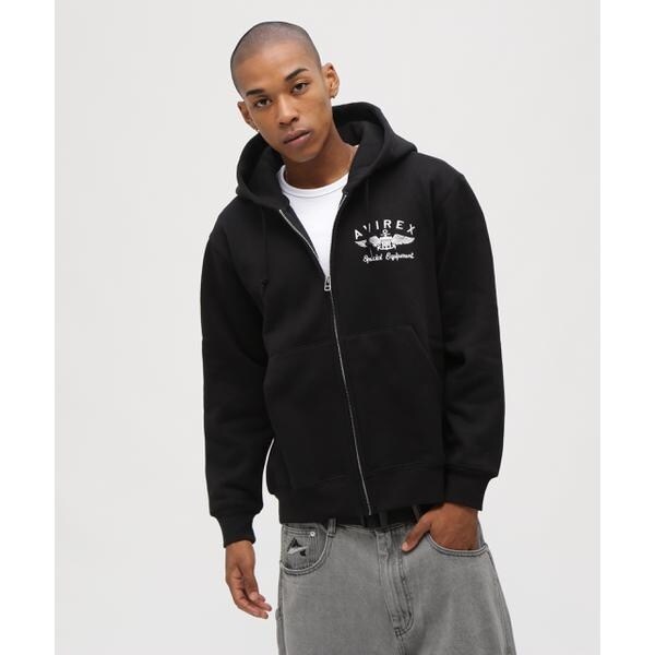 アヴィレックス（AVIREX）/VARSITY LOGO SWEAT ZIP UP PARKA ／バーシティ ロゴ スウェット ジッ_7