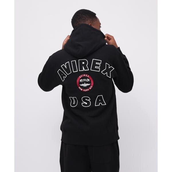 アヴィレックス（AVIREX）/VARSITY LOGO SWEAT ZIP UP PARKA ／バーシティ ロゴ スウェット ジッ_14