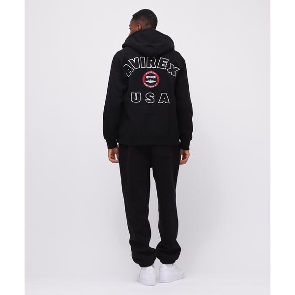 アヴィレックス（AVIREX）/VARSITY LOGO SWEAT ZIP UP PARKA ／バーシティ ロゴ スウェット ジッ_16