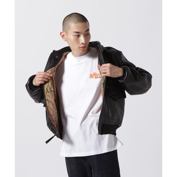 アヴィレックス（AVIREX）/A−2 FLIGHT JACKET ANTIQUE LAMB