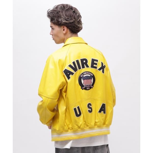 アヴィレックス（AVIREX）/LIGHT SIGNATURE VARSITY JACKET／ライト シグネチャー バーシティー ジ