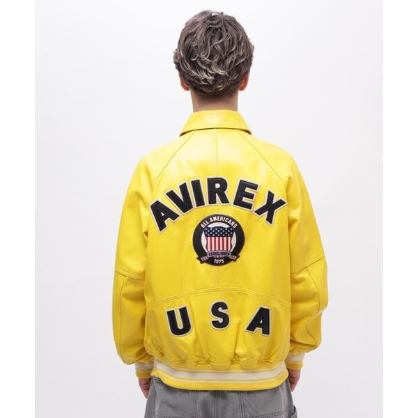 アヴィレックス（AVIREX）/LIGHT SIGNATURE VARSITY JACKET／ライト シグネチャー バーシティー ジ