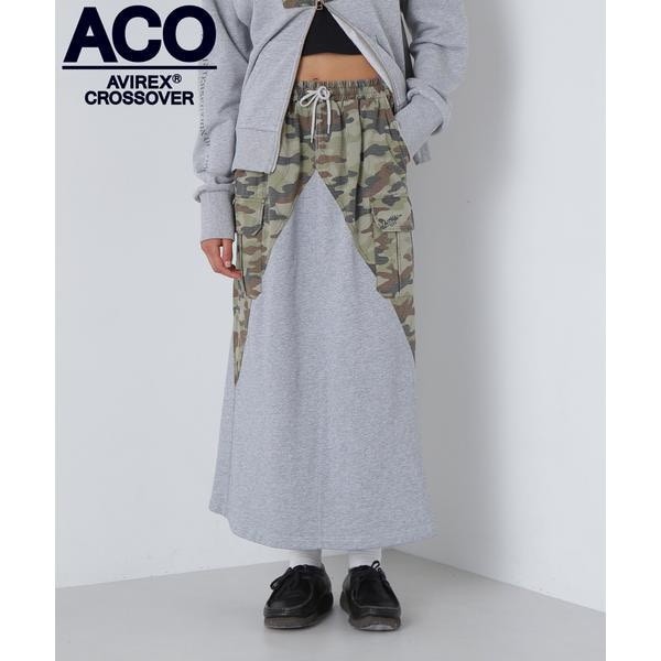 アヴィレックス（AVIREX）/《CROSSOVER》RIPSTOP COMBI SKIRT／リップストップ コンビススカート クロ