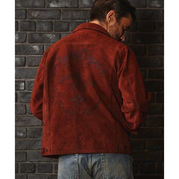 アヴィレックス（AVIREX）/AGED SUEDE SOUVENIR JACKET ／ エイジド スウェード スーベニアジャケット