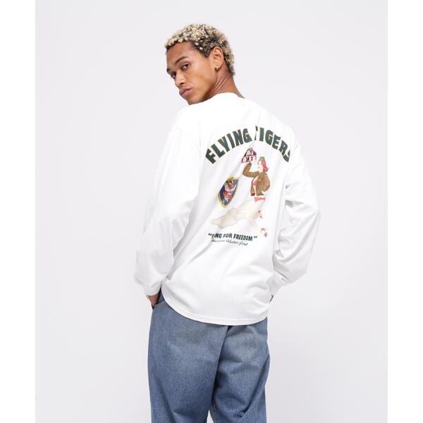 アヴィレックス（AVIREX）/LONGSLEEVE T−SHIRT ”FLYING TIGERS” ／ 長袖Tシャツ ”フライングの通販は 6,083円