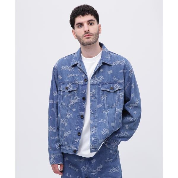 アヴィレックス（AVIREX）/TAGGING JACQUARD DENIM JACKET／タギング ジャガード デニムジャケット_1