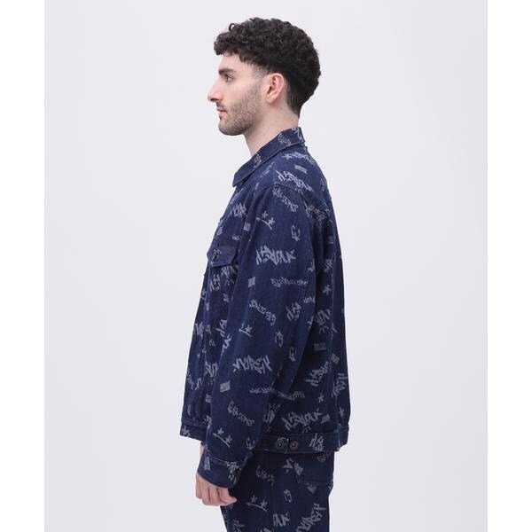 アヴィレックス（AVIREX）/TAGGING JACQUARD DENIM JACKET／タギング ジャガード デニムジャケット_3