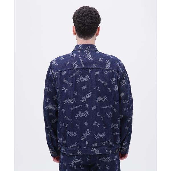 アヴィレックス（AVIREX）/TAGGING JACQUARD DENIM JACKET／タギング