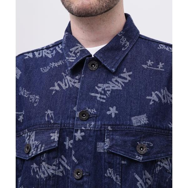 アヴィレックス（AVIREX）/TAGGING JACQUARD DENIM JACKET／タギング ジャガード デニムジャケット_5