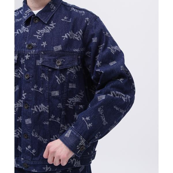 アヴィレックス（AVIREX）/TAGGING JACQUARD DENIM JACKET／タギング ジャガード デニムジャケット_6