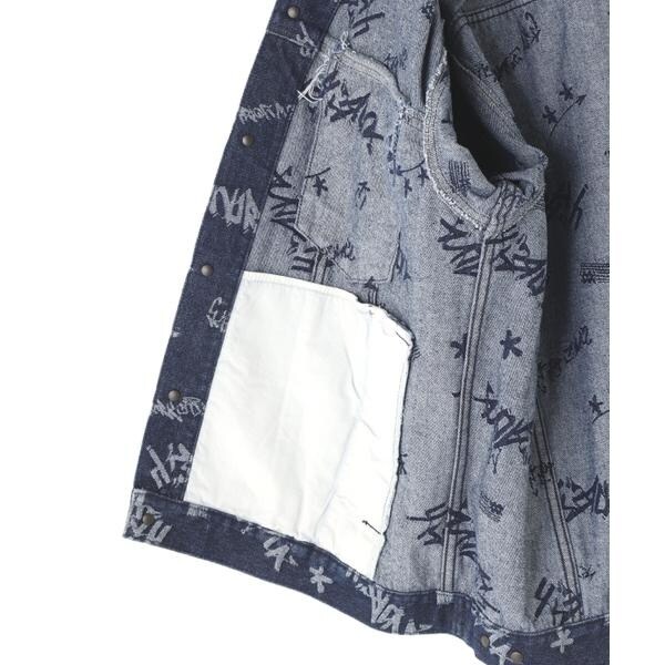 アヴィレックス（AVIREX）/TAGGING JACQUARD DENIM JACKET／タギング ジャガード デニムジャケット_9
