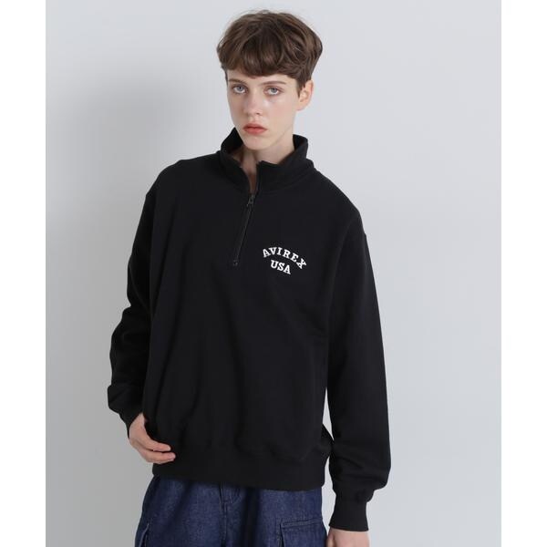 アヴィレックス（AVIREX）/《WEB&限定》ASTAR HALFZIP SWEAT ／ Aスター ハーフジップスウェッ