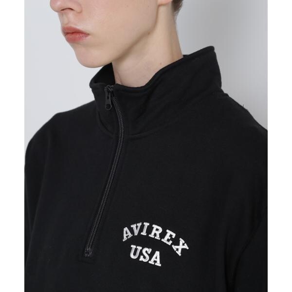 アヴィレックス（AVIREX）/《WEB&限定》ASTAR HALFZIP SWEAT ／ Aスター ハーフジップスウェッ