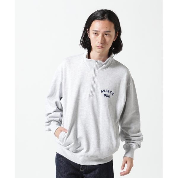 アヴィレックス（AVIREX）/《WEB&限定》ASTAR HALFZIP SWEAT ／ Aスター ハーフジップスウェッ