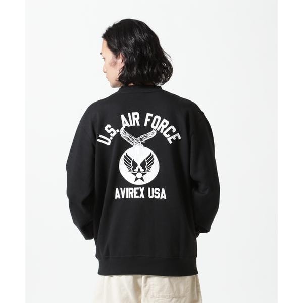 アヴィレックス（AVIREX）/《WEB&DEPOT限定》USAF CREWNECK SWEAT ／ USAF クルーネック スウェ