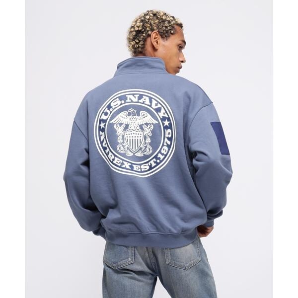 アヴィレックス（AVIREX）/《WEB限定》HALF ZIP FATIGUE SWEAT／ハーフジップ ファティーグ スウェット