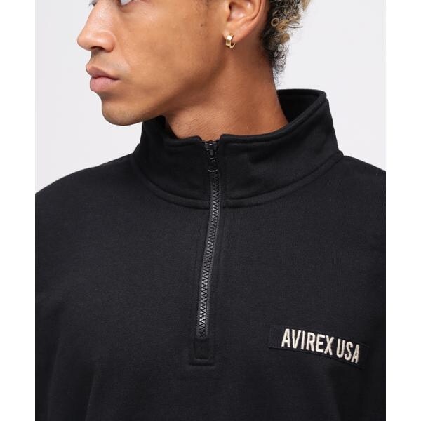 アヴィレックス（AVIREX）/《WEB限定》HALF ZIP FATIGUE SWEAT／ハーフジップ ファティーグ スウェット