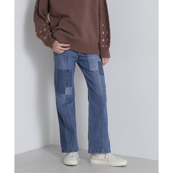 アヴィレックス（AVIREX）/PATCH STRETCH DENIM PANTS／パッチストレッチデニムパンツ