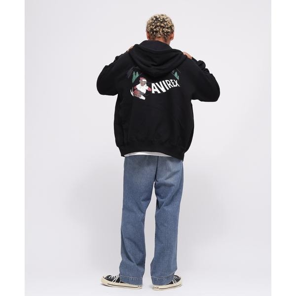 アヴィレックス（AVIREX）/《WEB限定》BEAR  BOARD HOODIE ／ ベア スノーボード フーディー