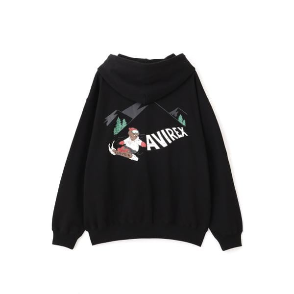 アヴィレックス（AVIREX）/《WEB限定》BEAR  BOARD HOODIE ／ ベア スノーボード フーディー