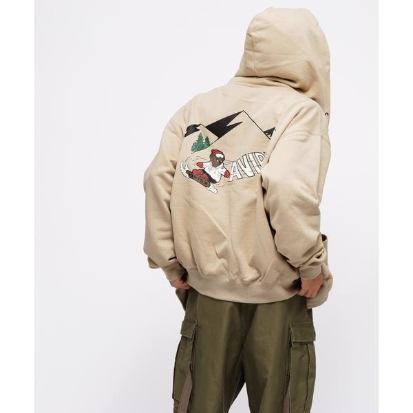 アヴィレックス（AVIREX）/《WEB限定》BEAR  BOARD HOODIE ／ ベア スノーボード フーディー