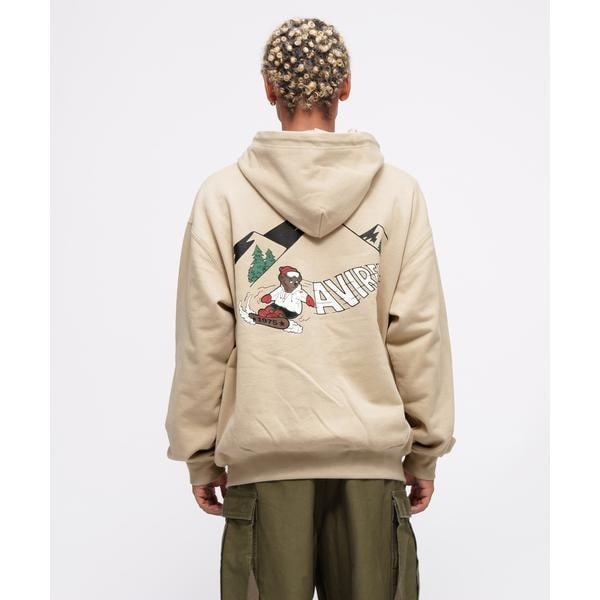 アヴィレックス（AVIREX）/《WEB限定》BEAR  BOARD HOODIE ／ ベア スノーボード フーディー