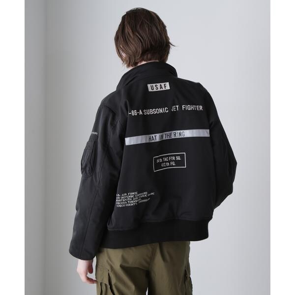 アヴィレックス（AVIREX）/《直営店限定》STENCIL JKT ”HAT IN THE RING”／ステンシルジャケット