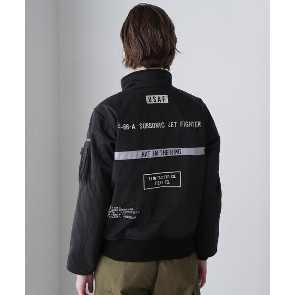 アヴィレックス（AVIREX）/《直営店限定》STENCIL JKT ”HAT IN THE RING”／ステンシルジャケット