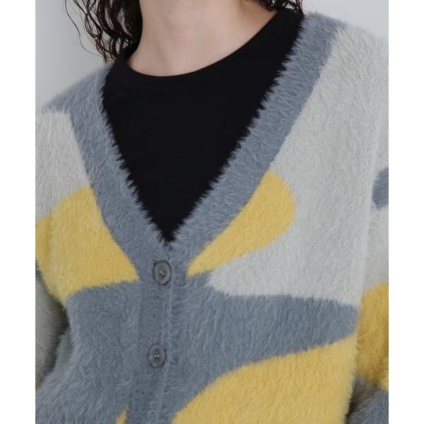 アヴィレックス（AVIREX）/《直営店限定》SHAGGY KNIT CARDIGAN／シャギーニットカーディガン