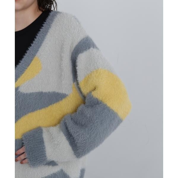 アヴィレックス（AVIREX）/《直営店限定》SHAGGY KNIT CARDIGAN／シャギーニットカーディガン